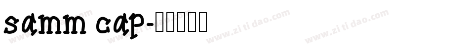samm cap字体转换